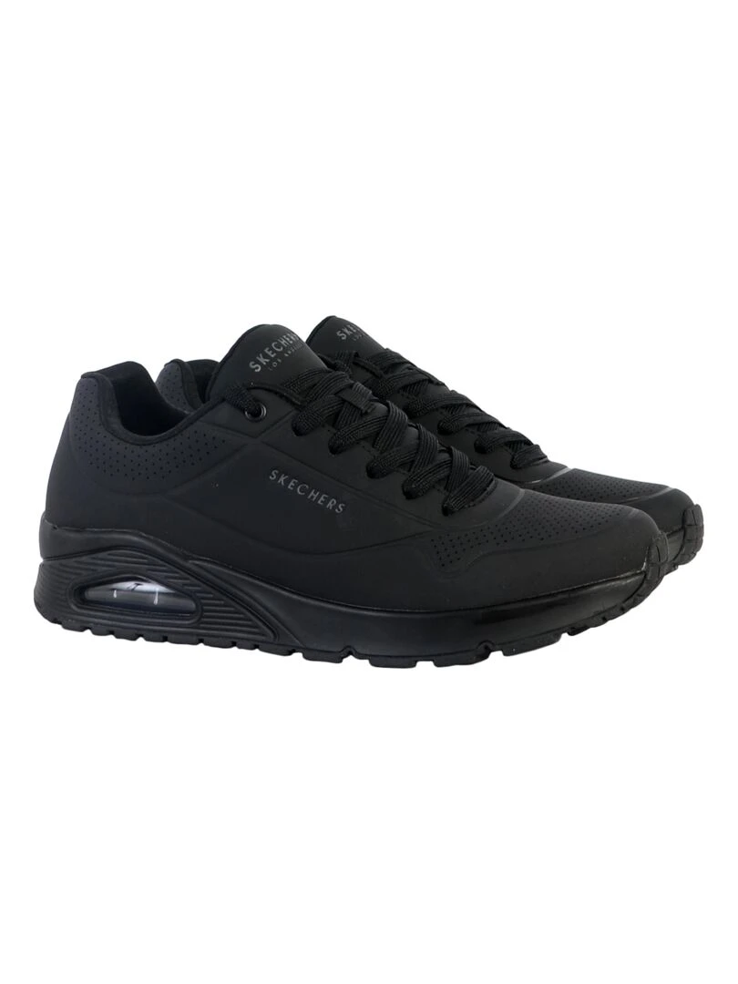 Basket à Lacets Skechers Stand On Air Homme   Noir