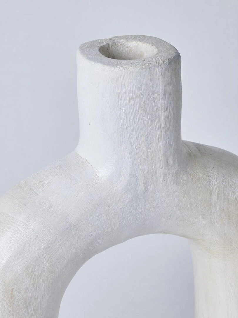 Vase pont bois MATISSE   Blanc