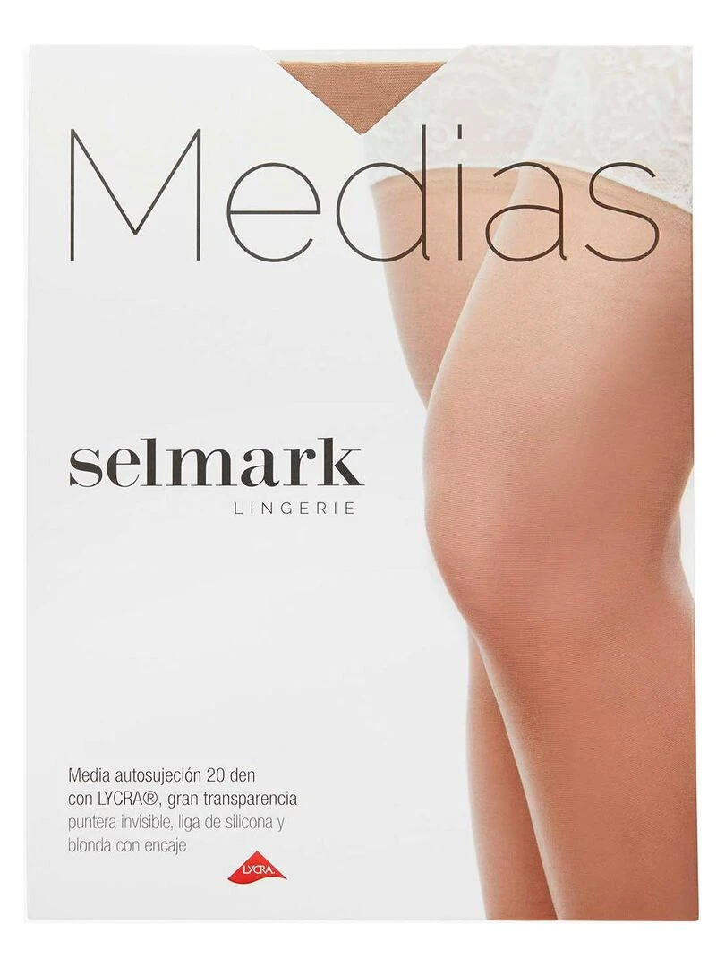 Bas autofixants Jolie mariage peau   Beige