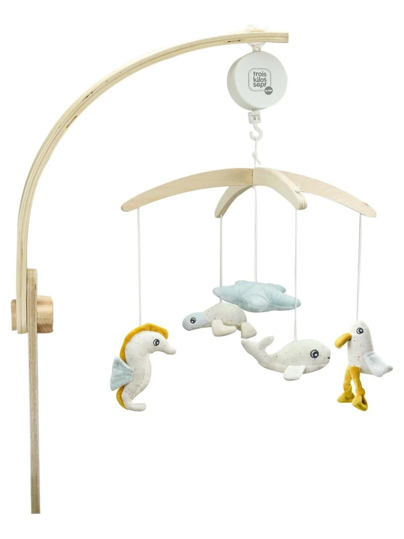 Mobile musical lit bébé Trois Kilos Sept Vert