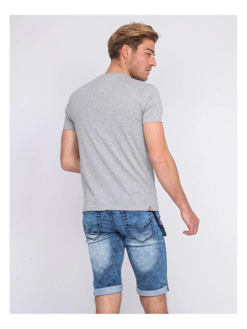 T shirt col rond NEWMAN   Gris