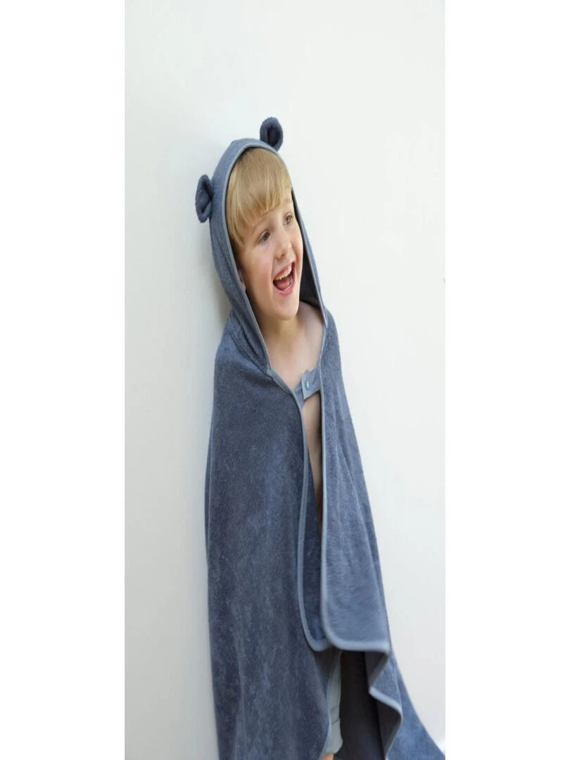 Hooded Junior Towel Bear Blue Spruce Blue Spruce One Size Bleu