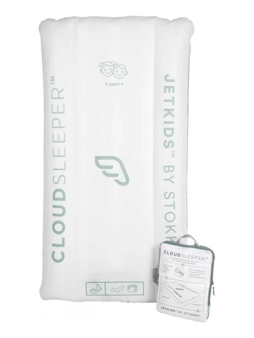 Lit de voyage enfant gonflable CloudSleeper™ JetKids™ by Stokke® Blanc
