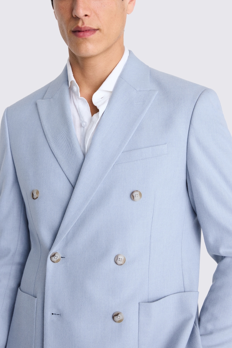 Tailored Fit Blue Check Performance Jacket    Buy Online at Moss