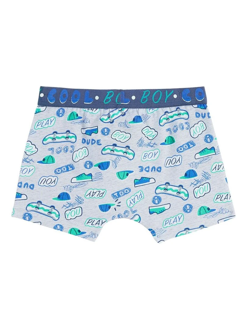 Lot de 2 boxers garçon Salto   Bleu