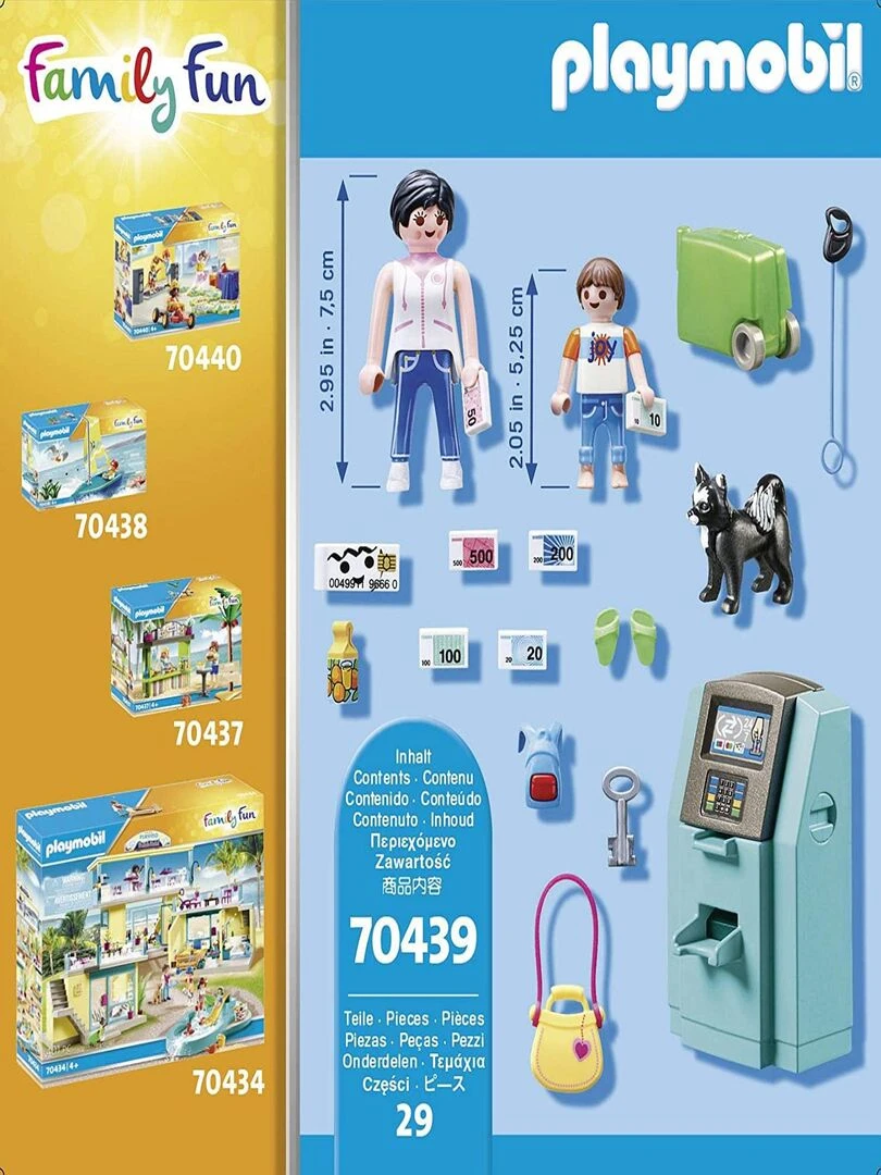 Playmobil 70439 Family Fun   Beach hotel : Vacanciers et distributeur automatique   N/A