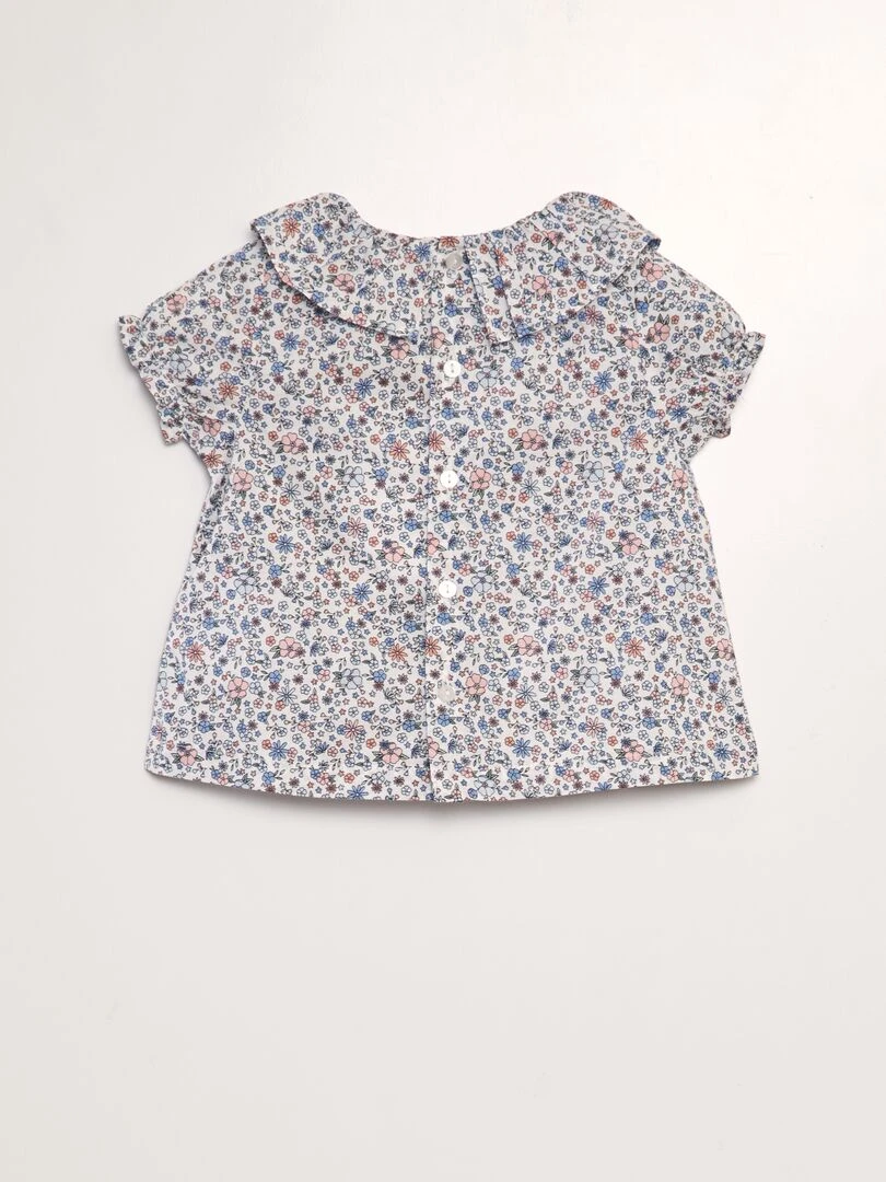 Ensemble blouse + short + bob + chaussettes   Violet/rose/bleu
