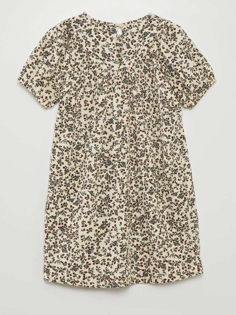 Robe corolle   Blanc