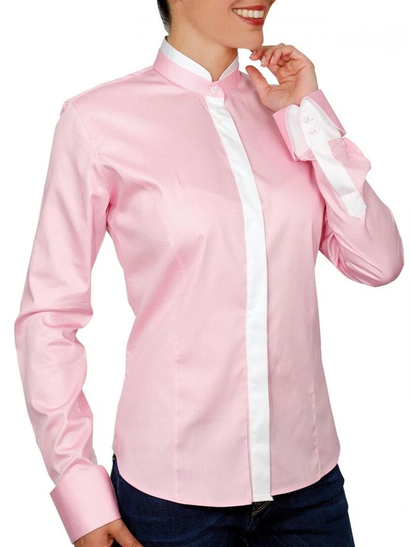 Chemise col mao BECKY Rose