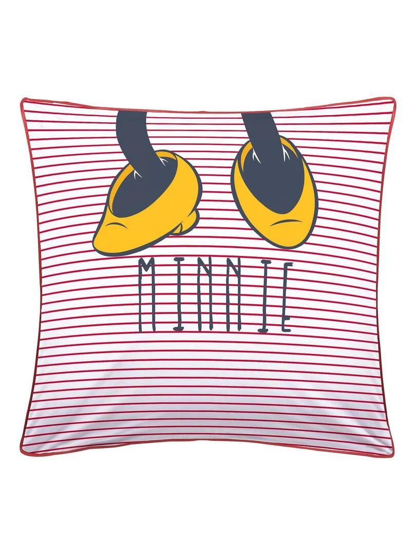 Parure de lit imprimée 100% coton DISNEY MINNIE OUPS Blanc Rouge
