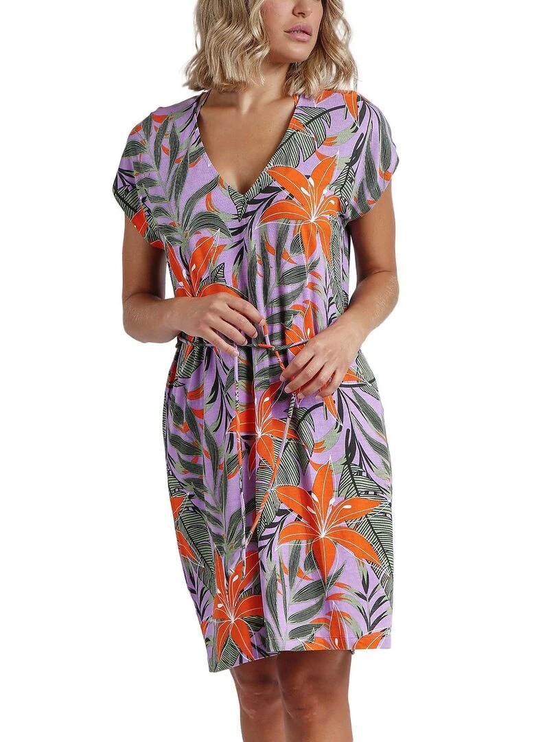 Robe estivale Jungle Mauve Violet