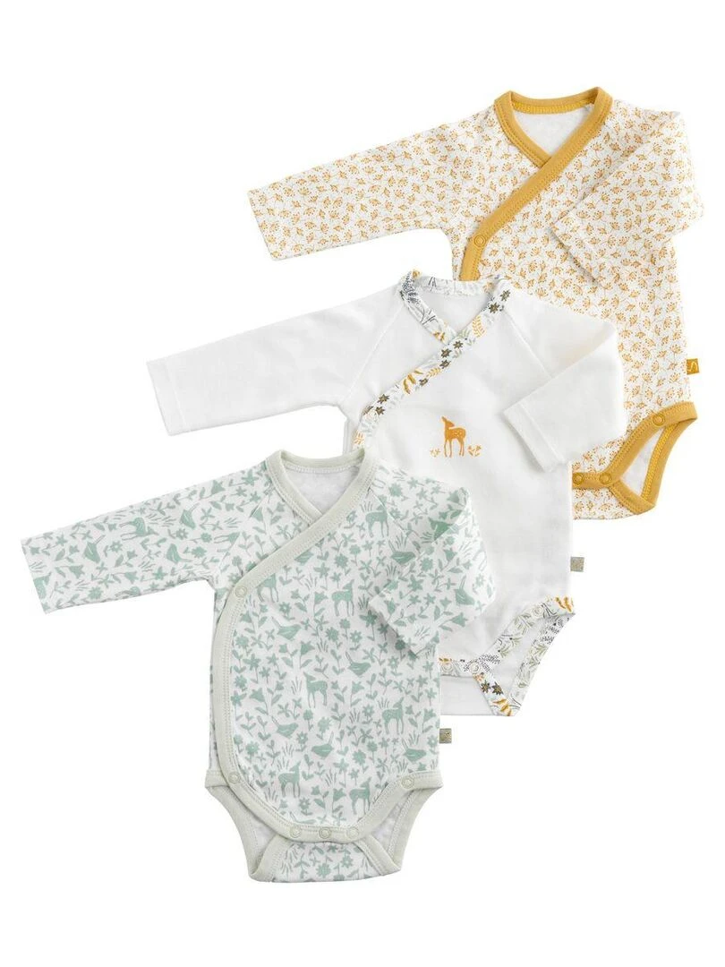 Bodies bébé à manches longues Lot de 1 SAUTHON Blanc Jaune