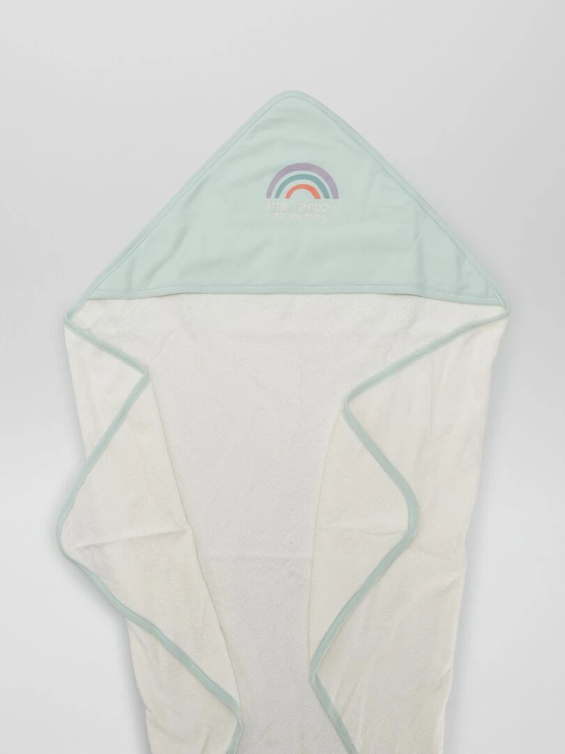 Cape de bain en éponge Bleu