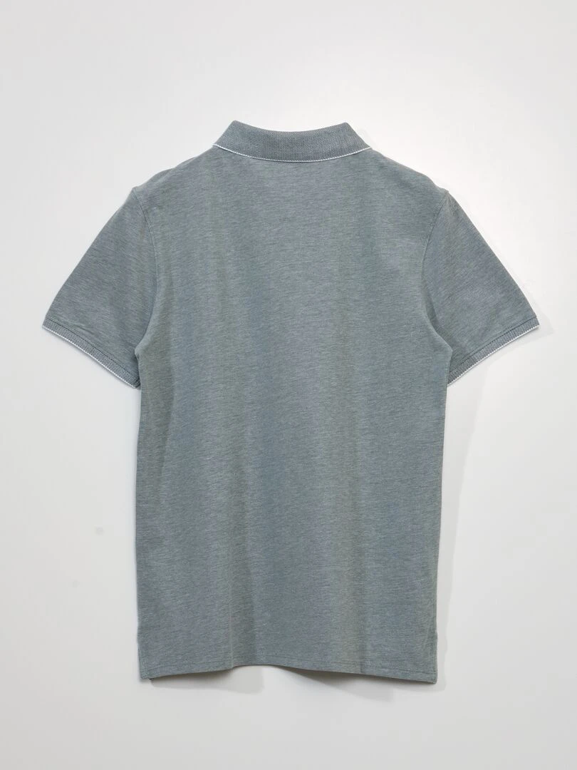 Polo en piqué de coton   Vert