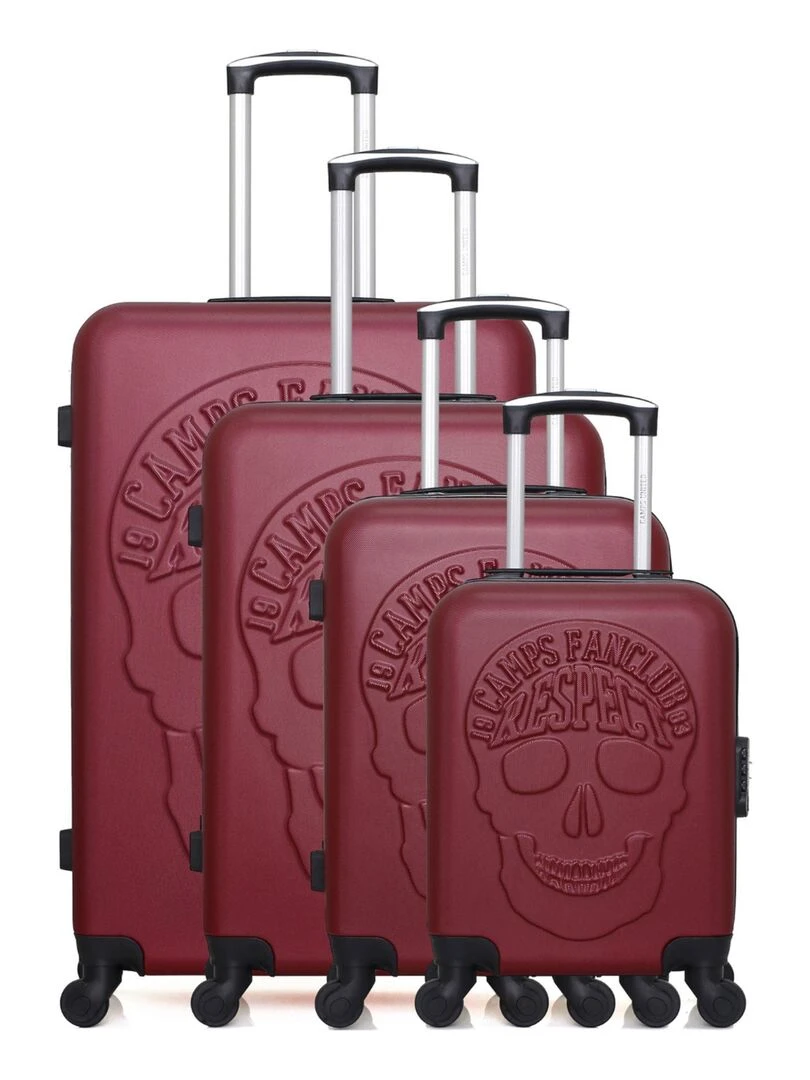 CAMPS UNITED SET DE 4 ABS CORNELL M 75 CM Bordeaux