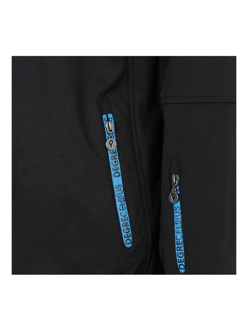 Blouson softshell homme CIMALON   DEGRE CELSIUS   Noir Bleu