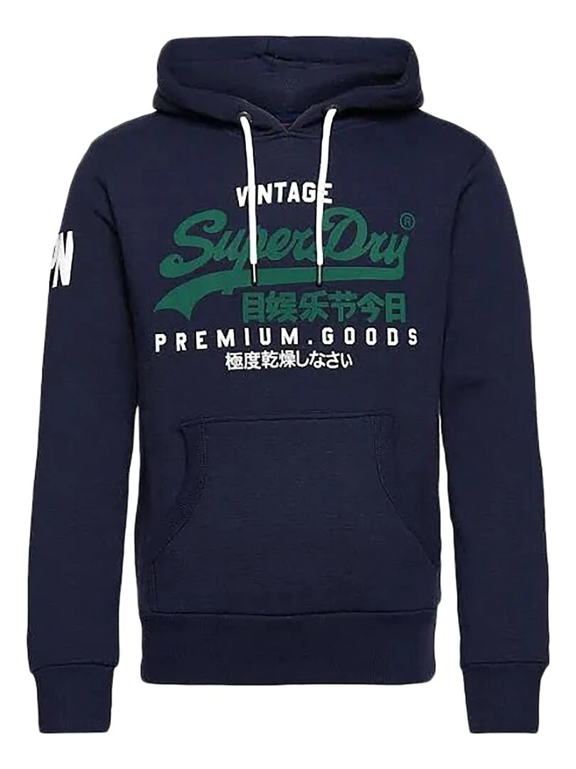 Sweat Capuche SuperDry VL NS Hood Bleu