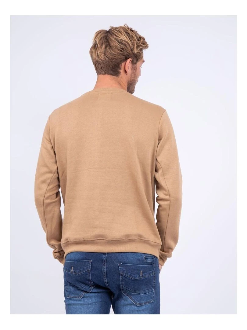 Sweat col rond WETTO Beige