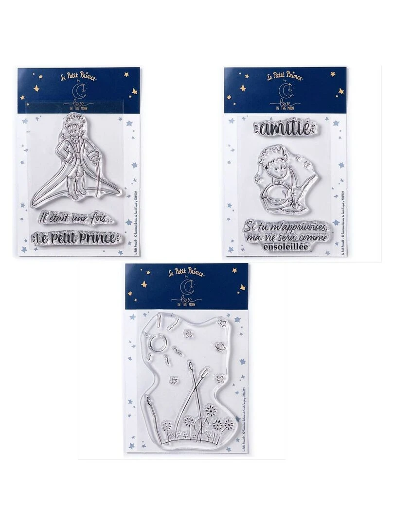 7 Tampons transparents Le Petit Prince Messages + Renard + Paysage N/A
