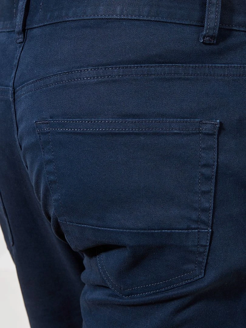 Jean slim 5 poches   L32   bleu marine