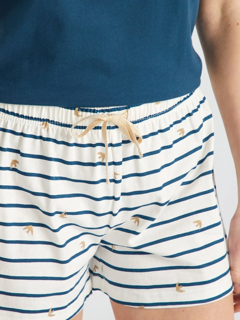 Ensemble de pyjama 'Naf naf'   2 pièces   Bleu