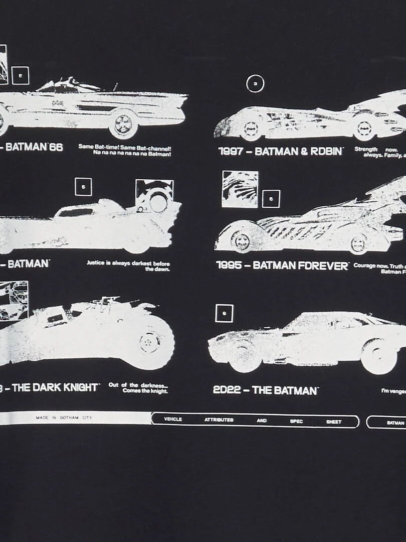 T shirt 'Batman'   noir