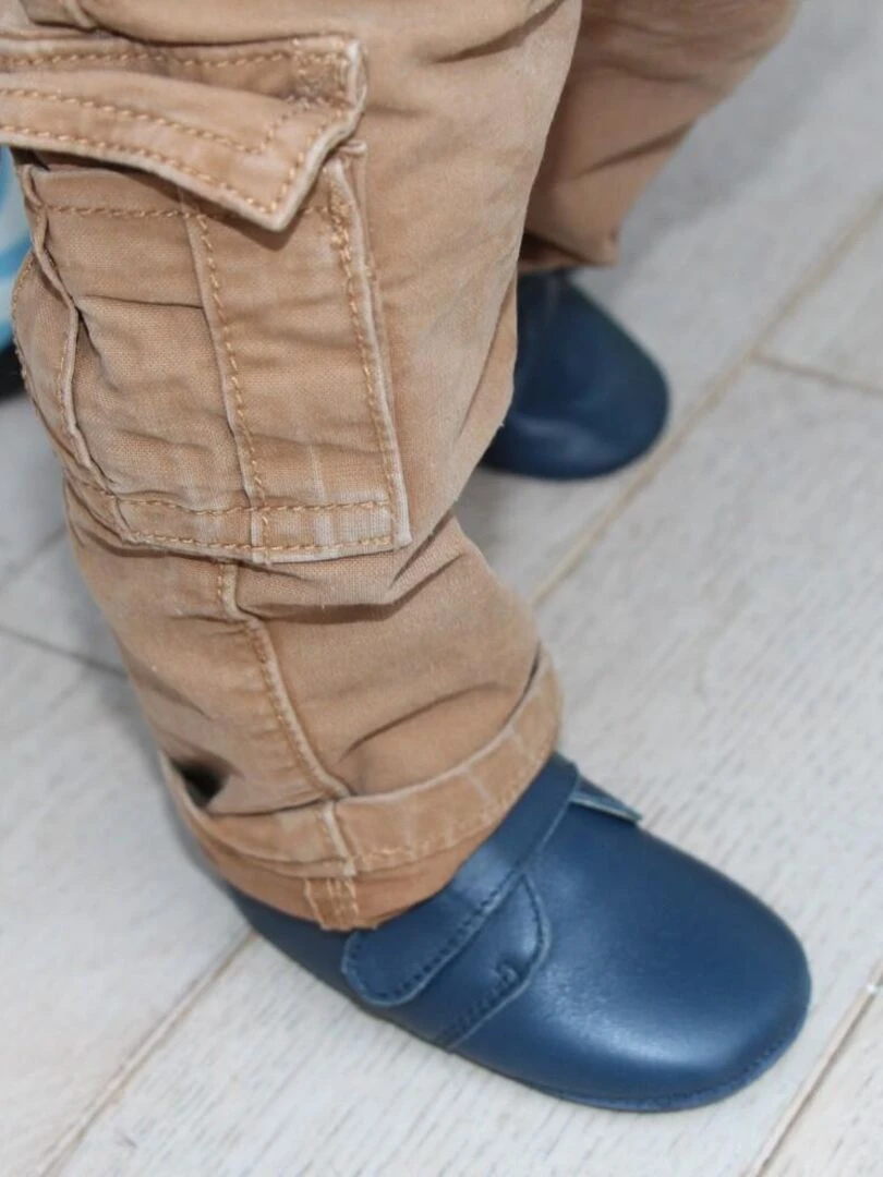 Malou fourré marine   Bleu marine