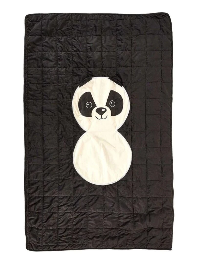 Couverture convertible Panda 110x150 Noir