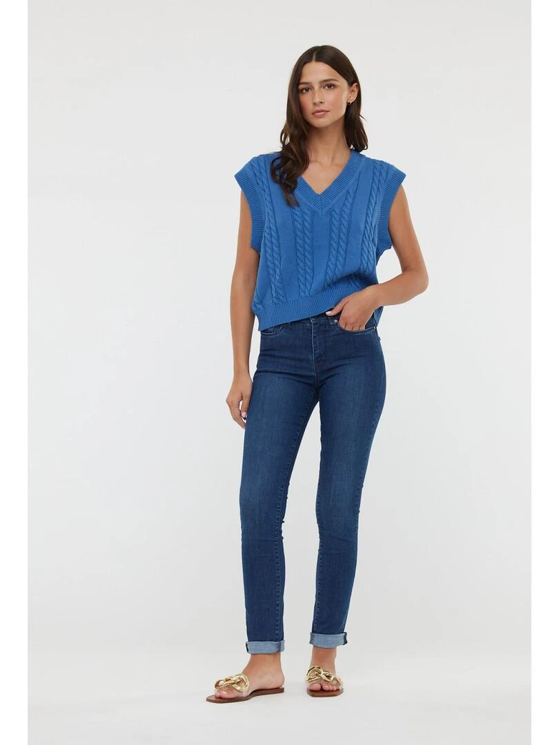 Lee Cooper   Pantalon coton chino slim JEMILA   Rouge brique