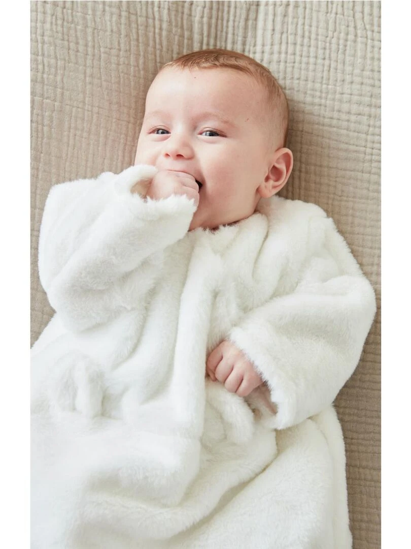 Gigoteuse 70 cm en fausse fourrure Noukie's Beige