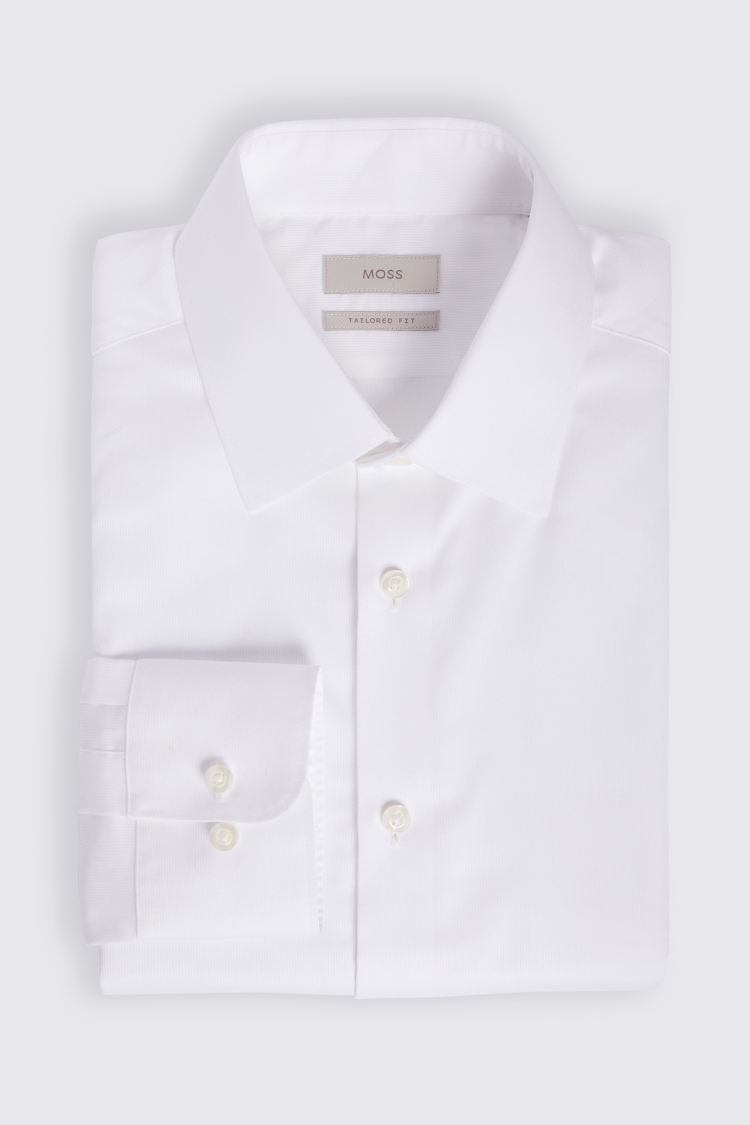 Tailored Fit Sky Dobby Stretch Shirt   Buy Online at Moss