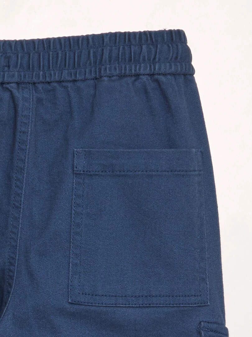 Pantalon avec poches sur les côtés   Bleu