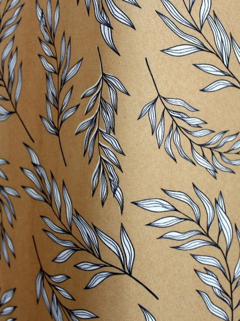 Rideau à œillets 135x240 Lily ocre   Jaune