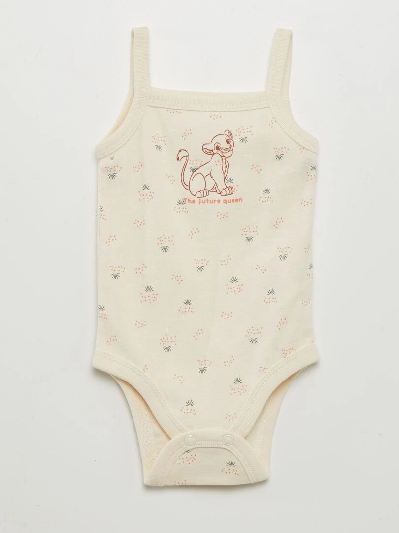 Set barboteuse + body 'Le Roi Lion'   2 pièces   Rose