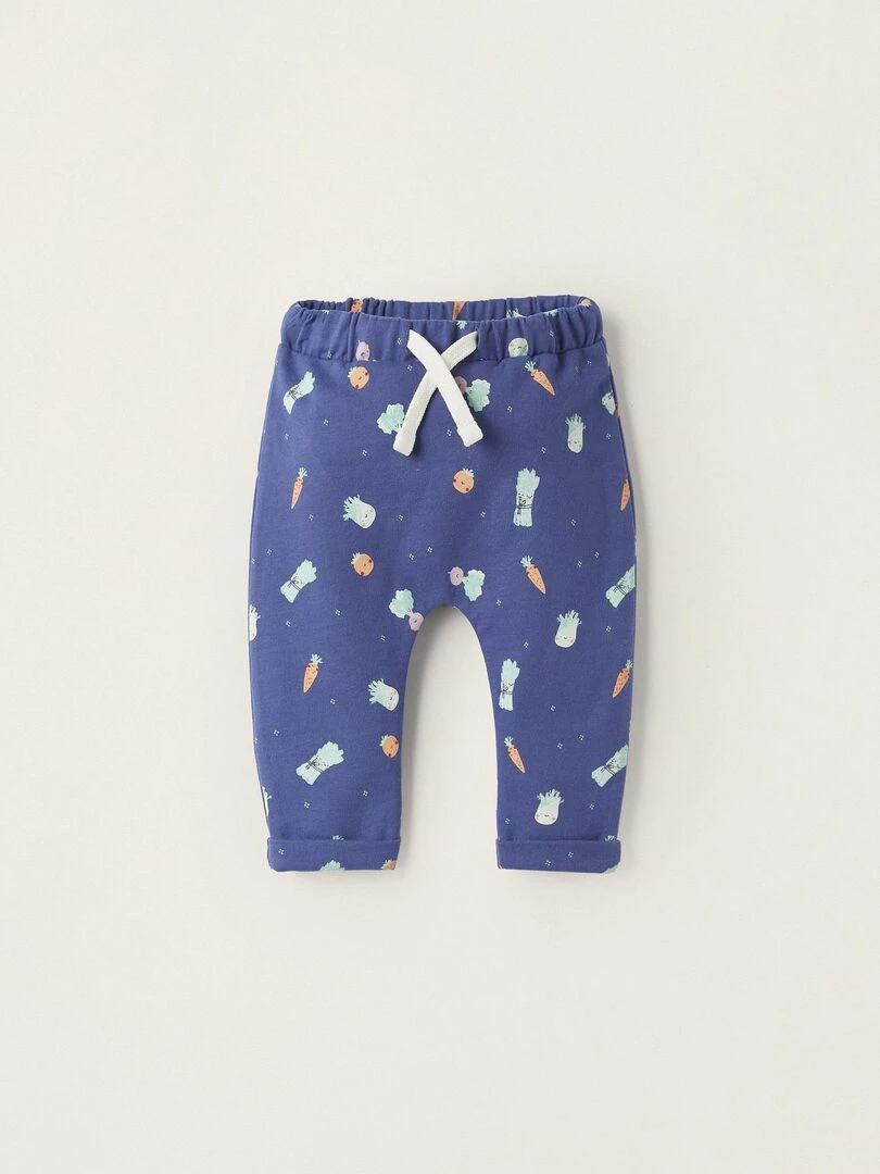 Pantalon avec Motif de Légumes pour Nouveau Né NATURE TAKEOVER Bleu