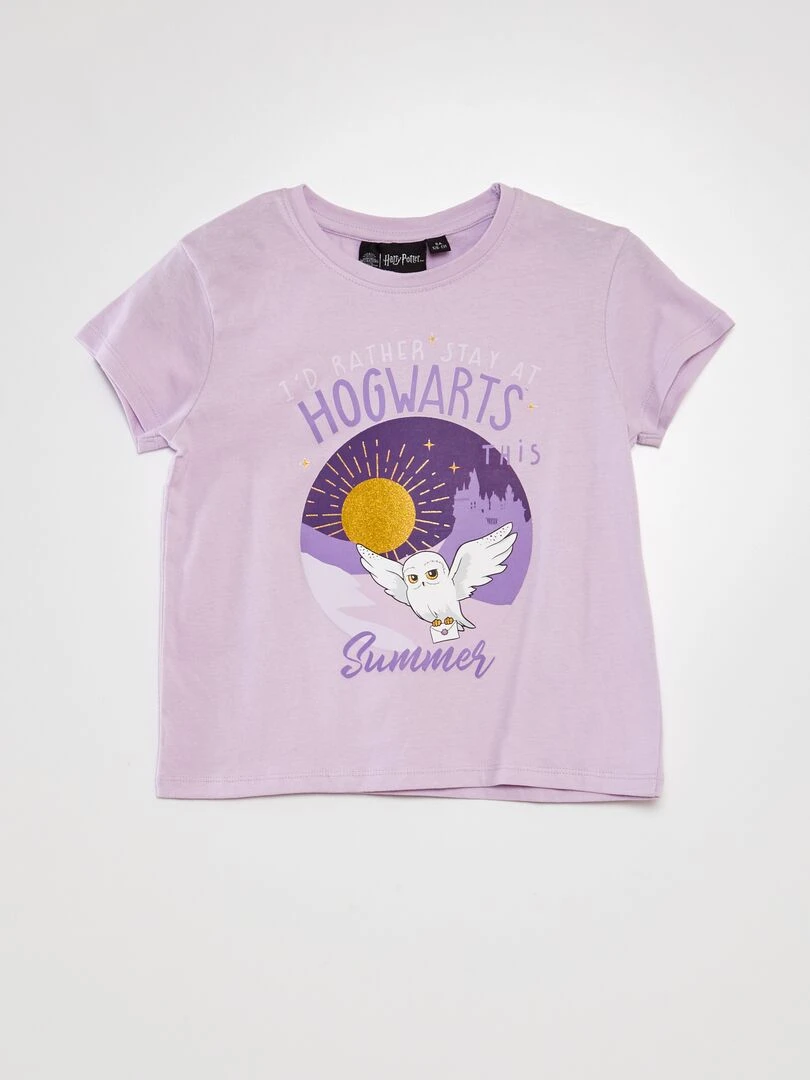 Ensemble pyjama 'Harry Potter'  t shirt + pantalon   2 pièces   Violet