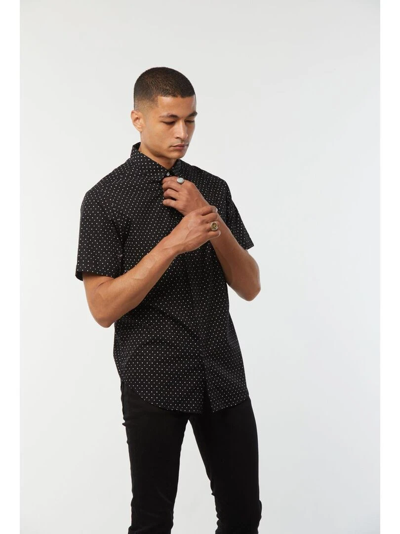 Lee Cooper   Chemise manches longues coton slim DIVOK   Noir