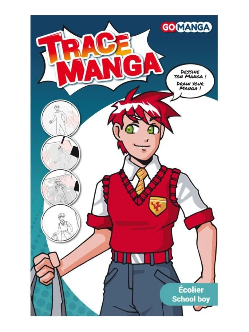 Kit de dessin Trace Manga Go Manga   Ecolier   N/A