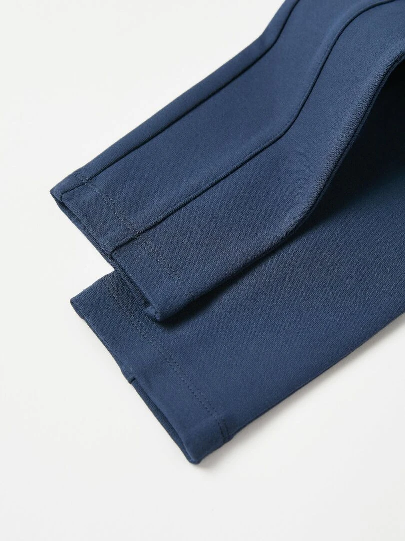 Legging avec Plis Cousus Fille   LE CHALET   Bleu foncé