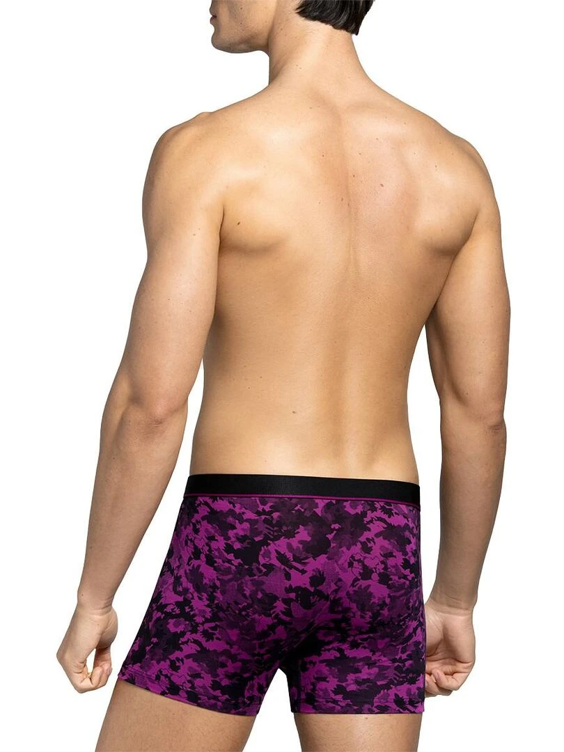 Boxer imprimé fantaisie en lyocell I am Scenic   Rose