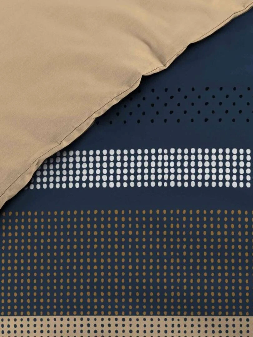 Housse de couette  + taie(s) Massaï coton 57 fils   Jaune