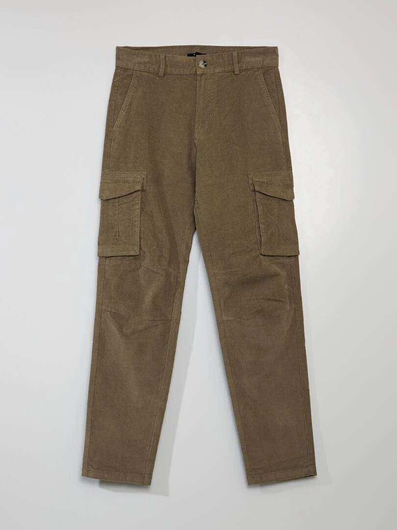 Pantalon en velours côtelé Beige