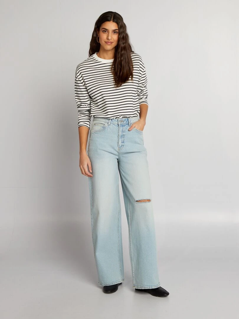 Jean wide leg Bleu