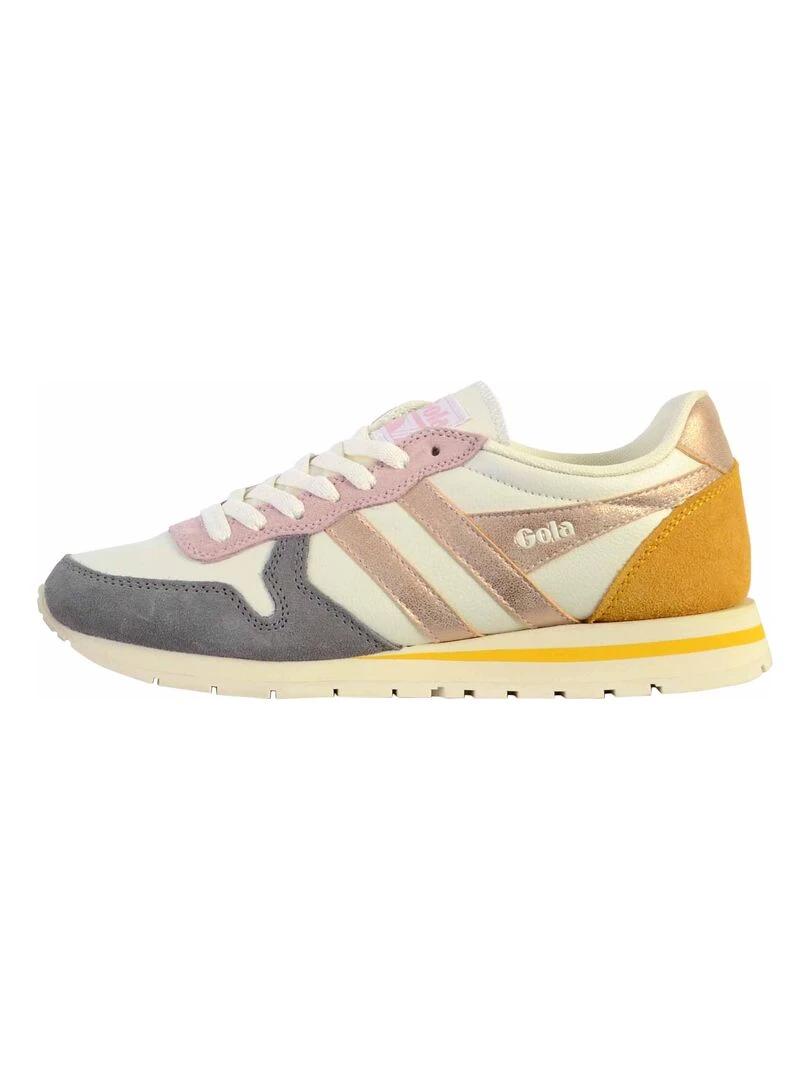 Basket Cuir Gola Daytona Quadrant Blanc