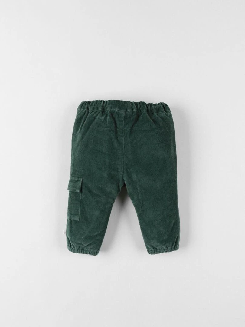 Pantalon velours côtelé forêt Noukie's Vert