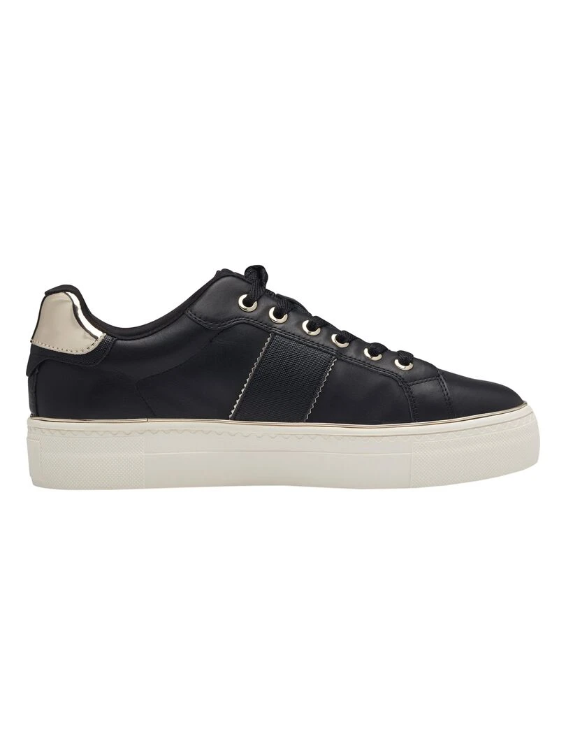 Basket Cuir Tamaris Noir