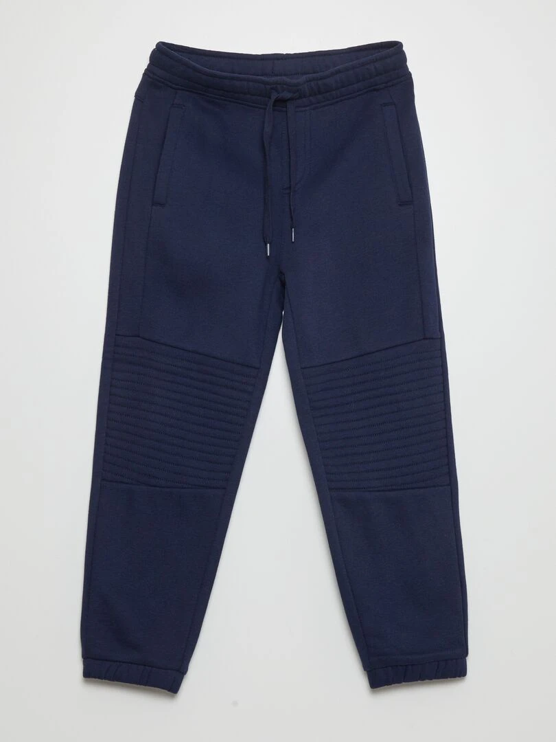 Pantalon jogging en molleton Coupe + confortable Noir