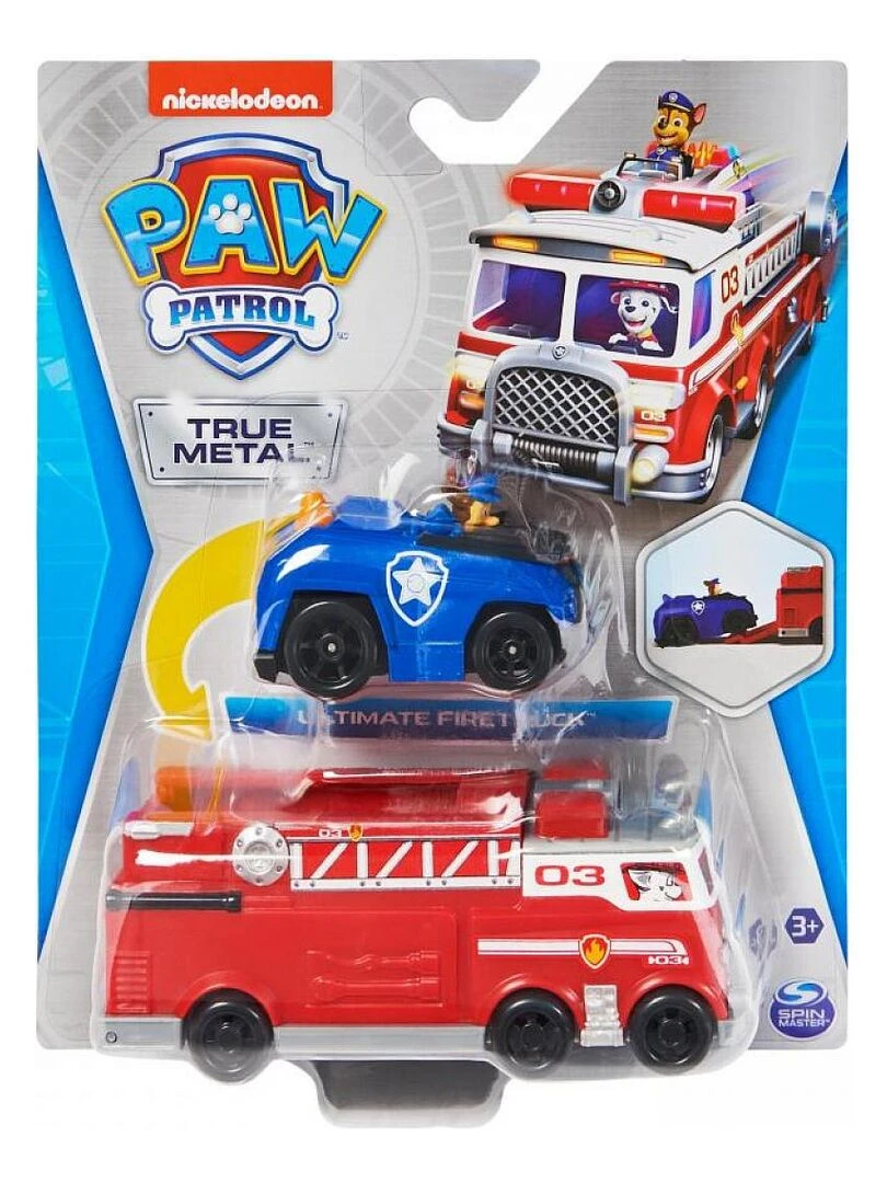 Pack Camion De Pompiers True Metal La Pat' Patrouille N/A