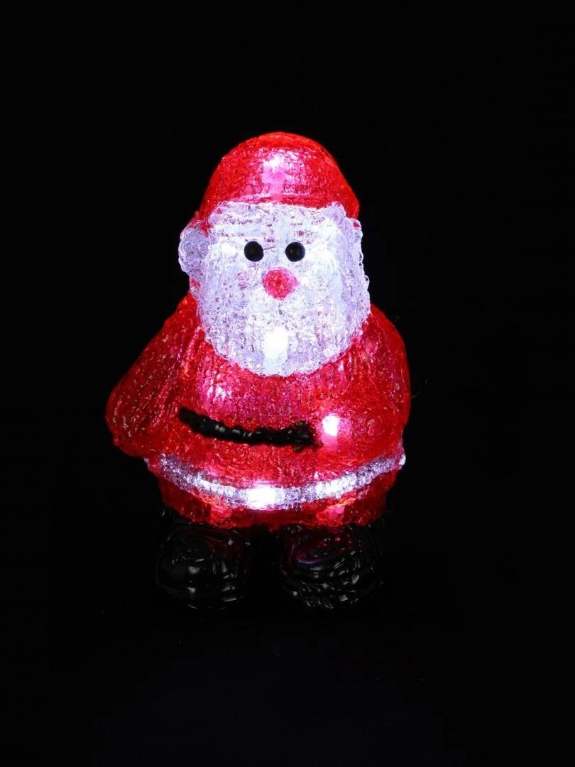 Pere noel lumineux à LED Rouge