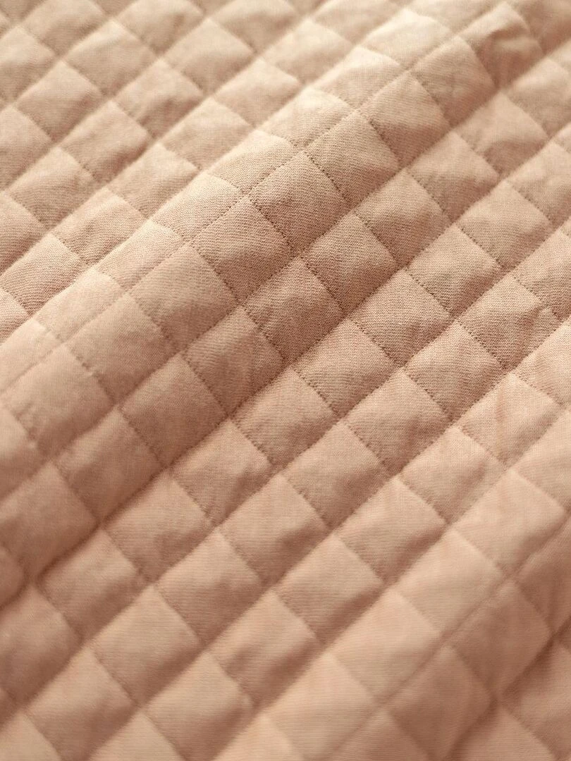 Bemini Gigoteuse avec moufles Pady quilted jersey Beige clair